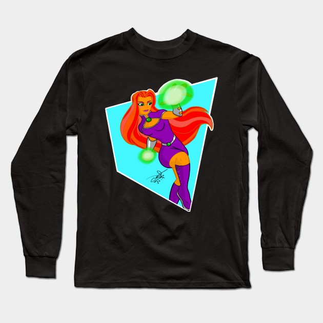 Starfire Long Sleeve T-Shirt by DarthThroe